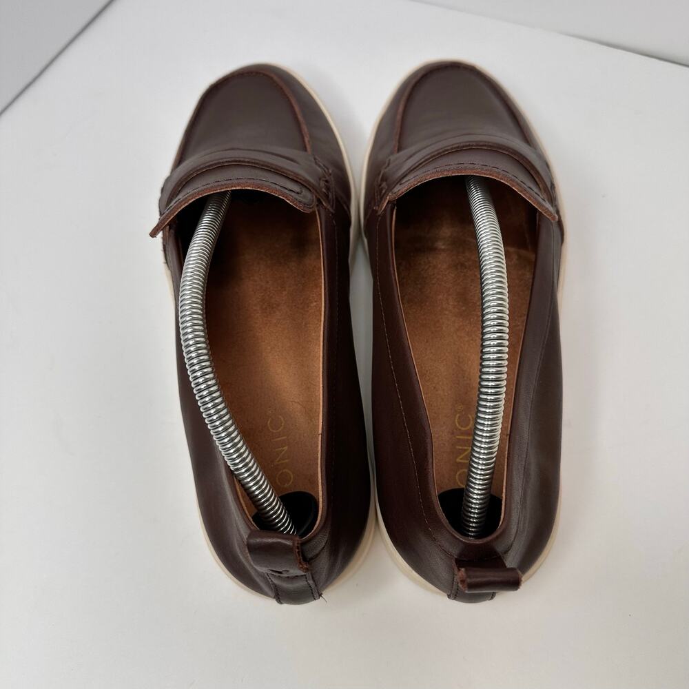 Vionic Womens size 11 Uptown Loafers Dark Brown Leather Arch Support Packable - Picture 5 of 10